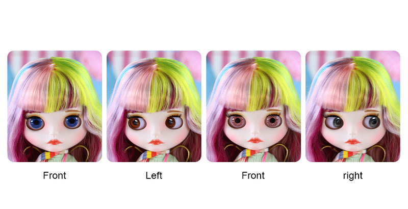 Neo Blythe Doll with Multi-Color Hair, White Skin, Matte Cute Face & Custom Jointed Body 1