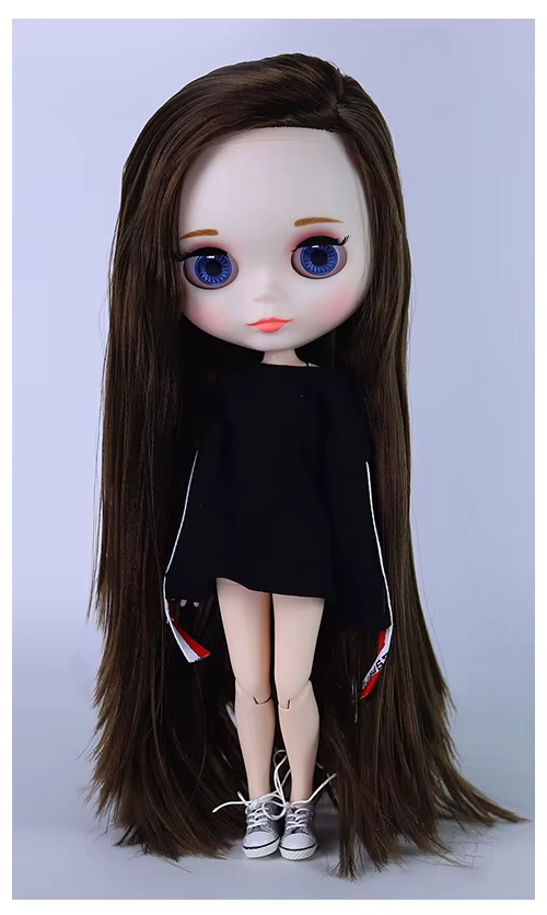 Autumn – Premium Custom Neo Blythe Doll with Brown Hair, White Skin & Matte Cute Face 1