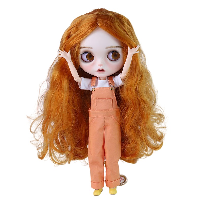 Lorna – Premium Custom Neo Blythe Doll with Ginger Hair, White Skin & Matte Cute Face Cute face Ginger hair Matte face White skin