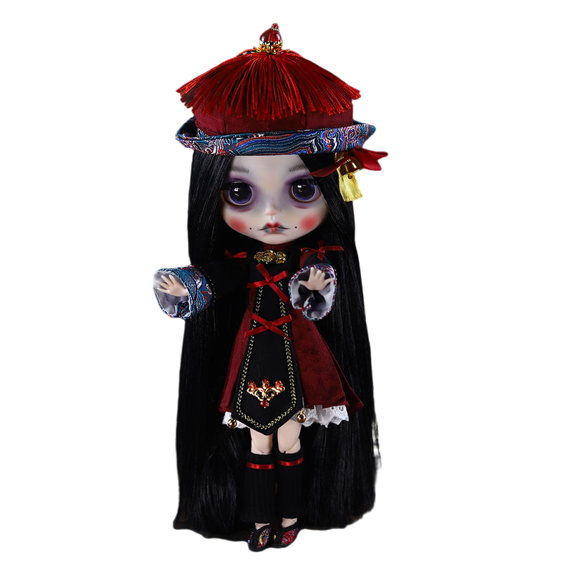 Mary – Premium Custom Neo Blythe Doll with Black Hair, White Skin & Matte Cute Face Black hair Cute face Matte face White skin