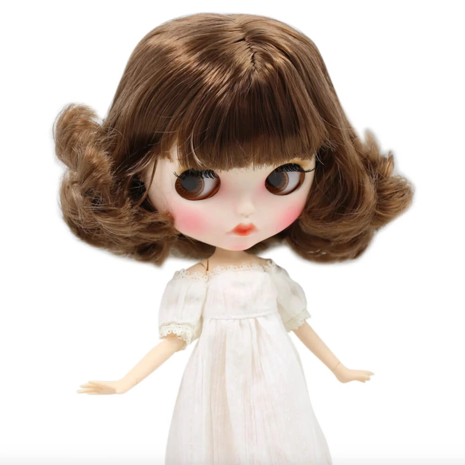Azalea – Premium Custom Neo Blythe Doll with Brown Hair White Skin Matte Pouty Face Brown hair Matte face Pouty face White skin Azalea - Premium Custom Neo Blythe Doll with Brown Hair White Skin Matte Pouty Face Brown hair Matte face Pouty face White skin
