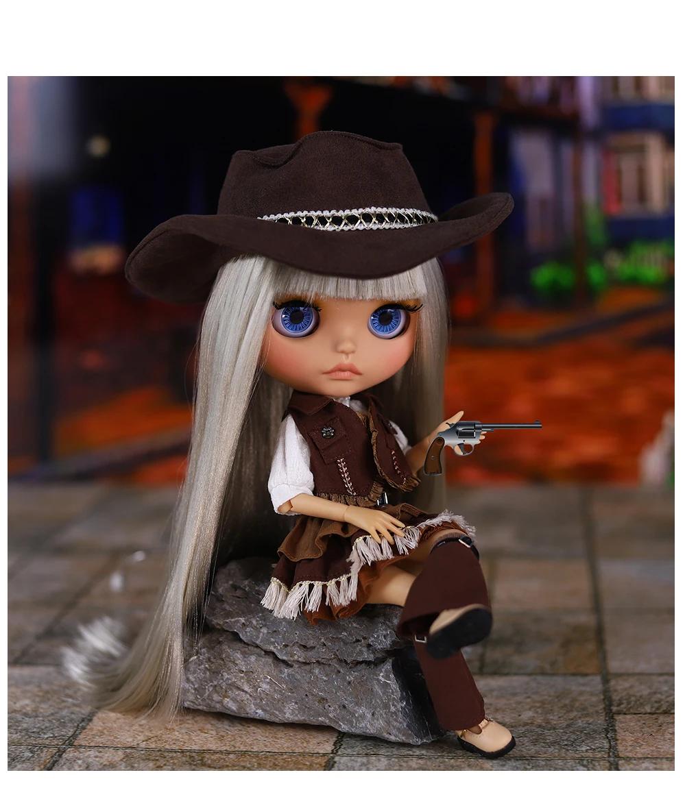 Julietta – Premium Custom Neo Blythe Doll with Silver Hair, Tan Skin & Matte Cute Face