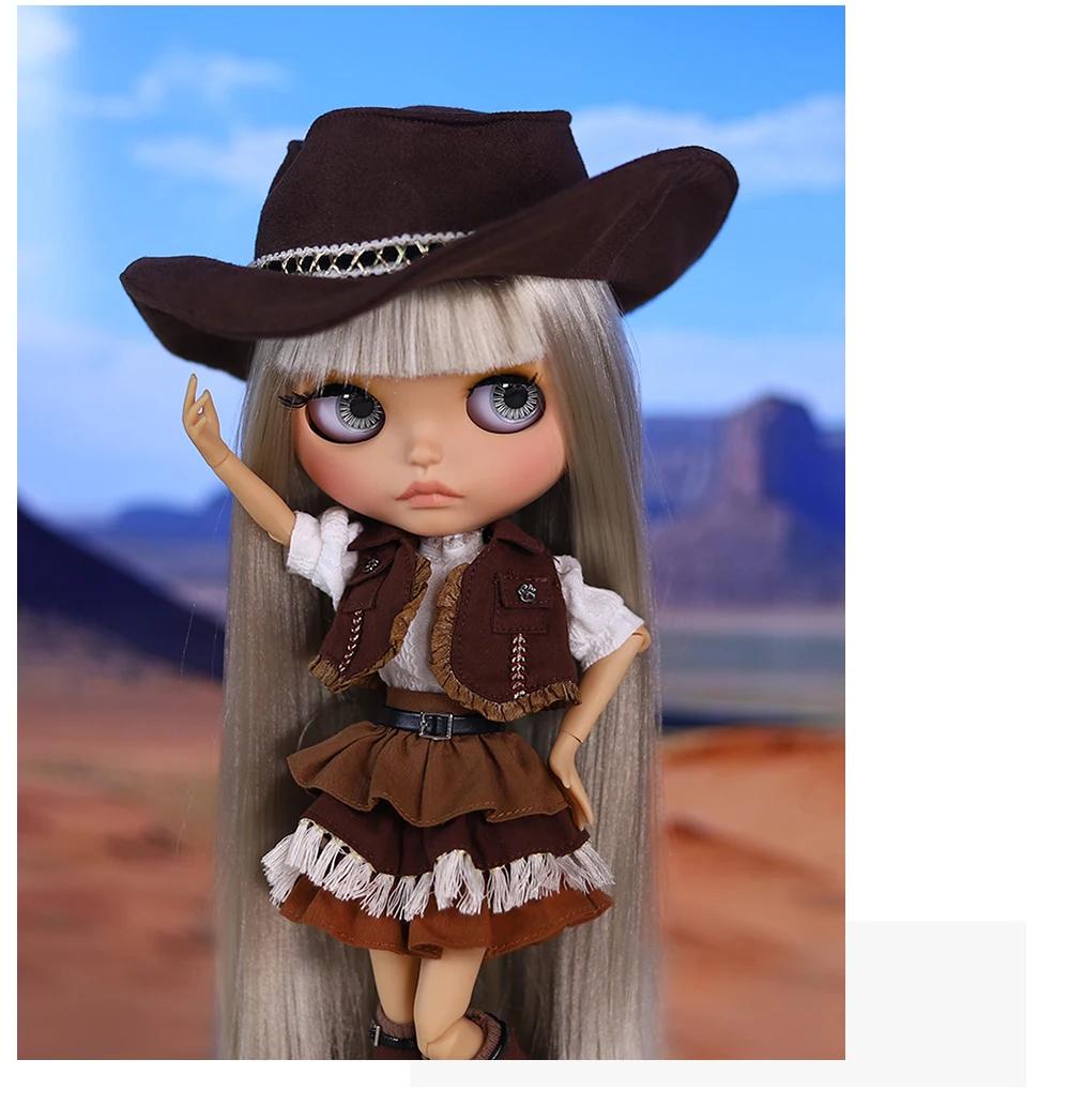 Julietta – Premium Custom Neo Blythe Doll with Silver Hair, Tan Skin & Matte Cute Face