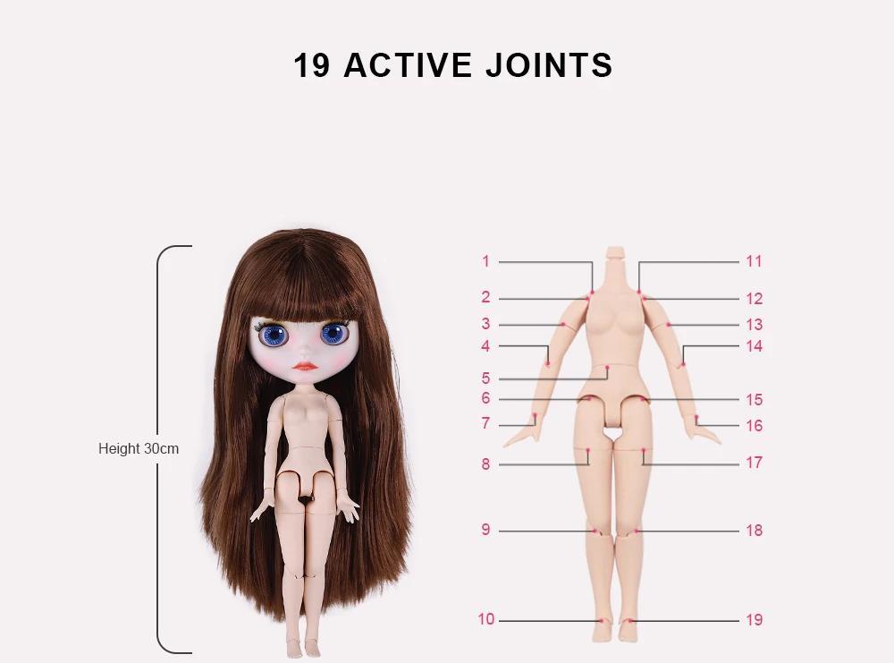 Honey – Premium Custom Neo Blythe Doll with Brown Hair, White Skin & Matte Cute Face 2