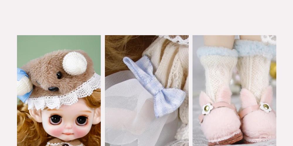 Penelope - Premium Custom Neo Blythe Doll with Blonde Hair, White Skin & Matte Cute Face 9