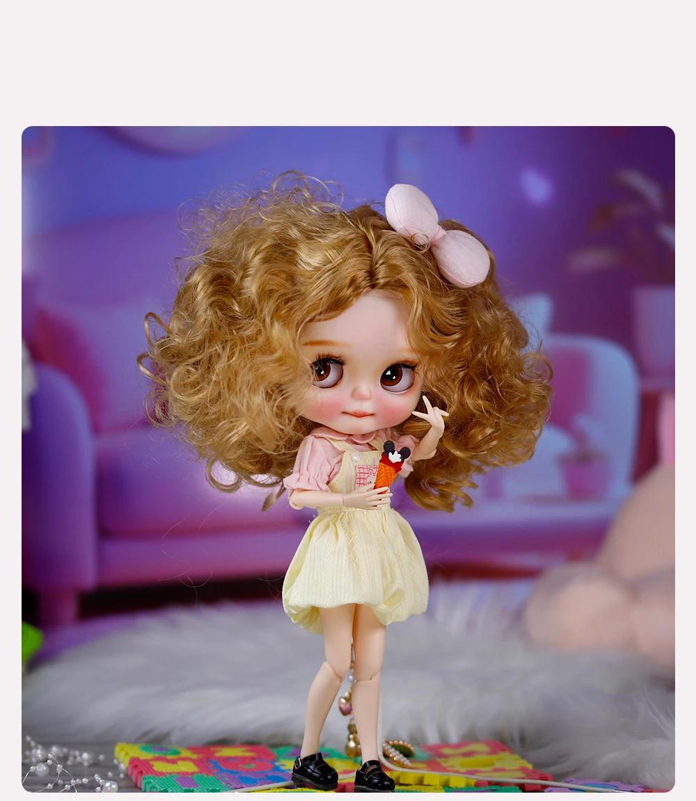 Penelope - Premium Custom Neo Blythe Doll with Blonde Hair, White Skin & Matte Cute Face 15