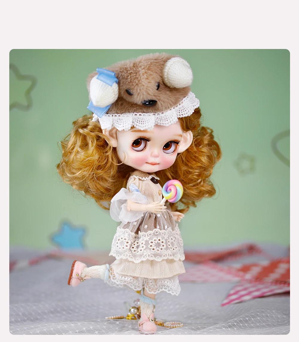 Penelope - Premium Custom Neo Blythe Doll with Blonde Hair, White Skin & Matte Cute Face 6