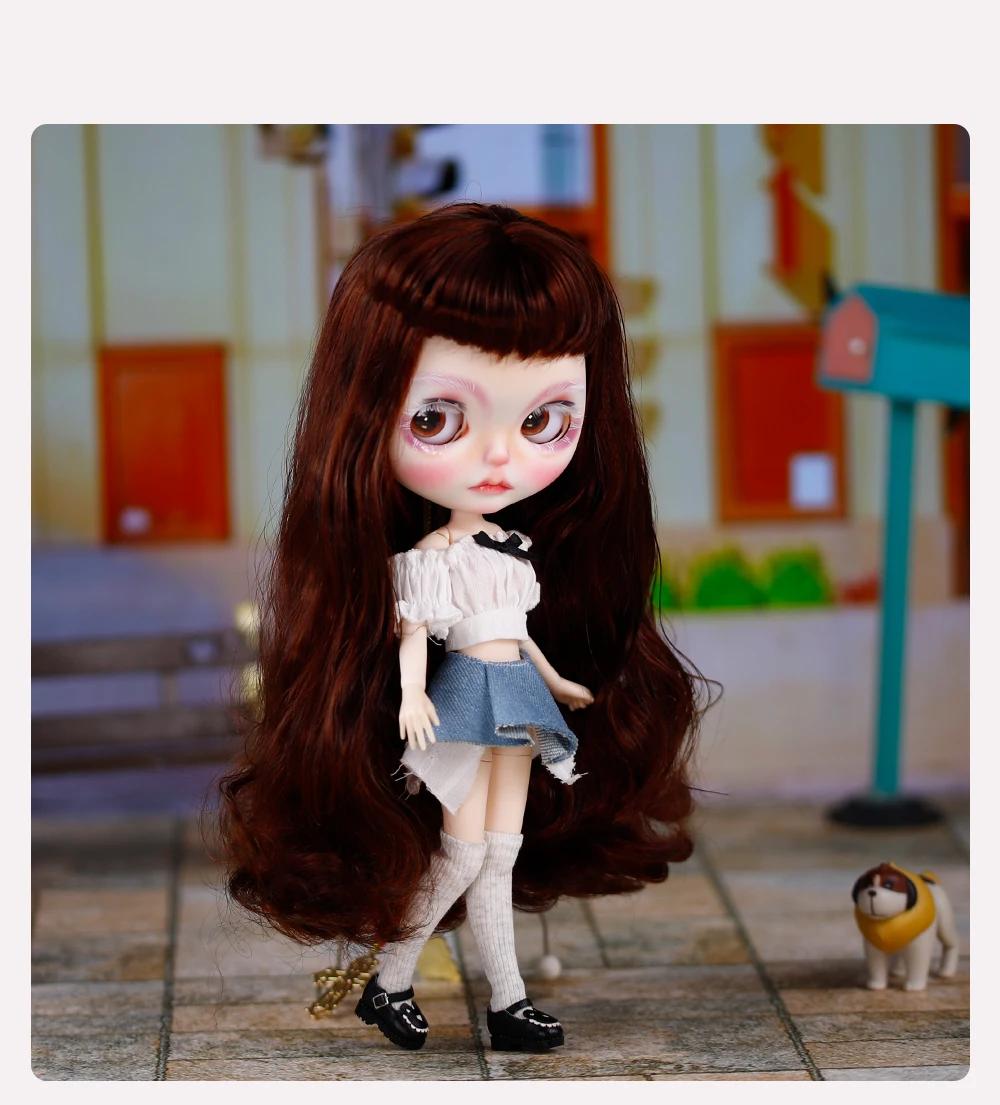 Esther - Premium Custom Neo Blythe Doll with Ginger Hair, White Skin & Matte Cute Face 15