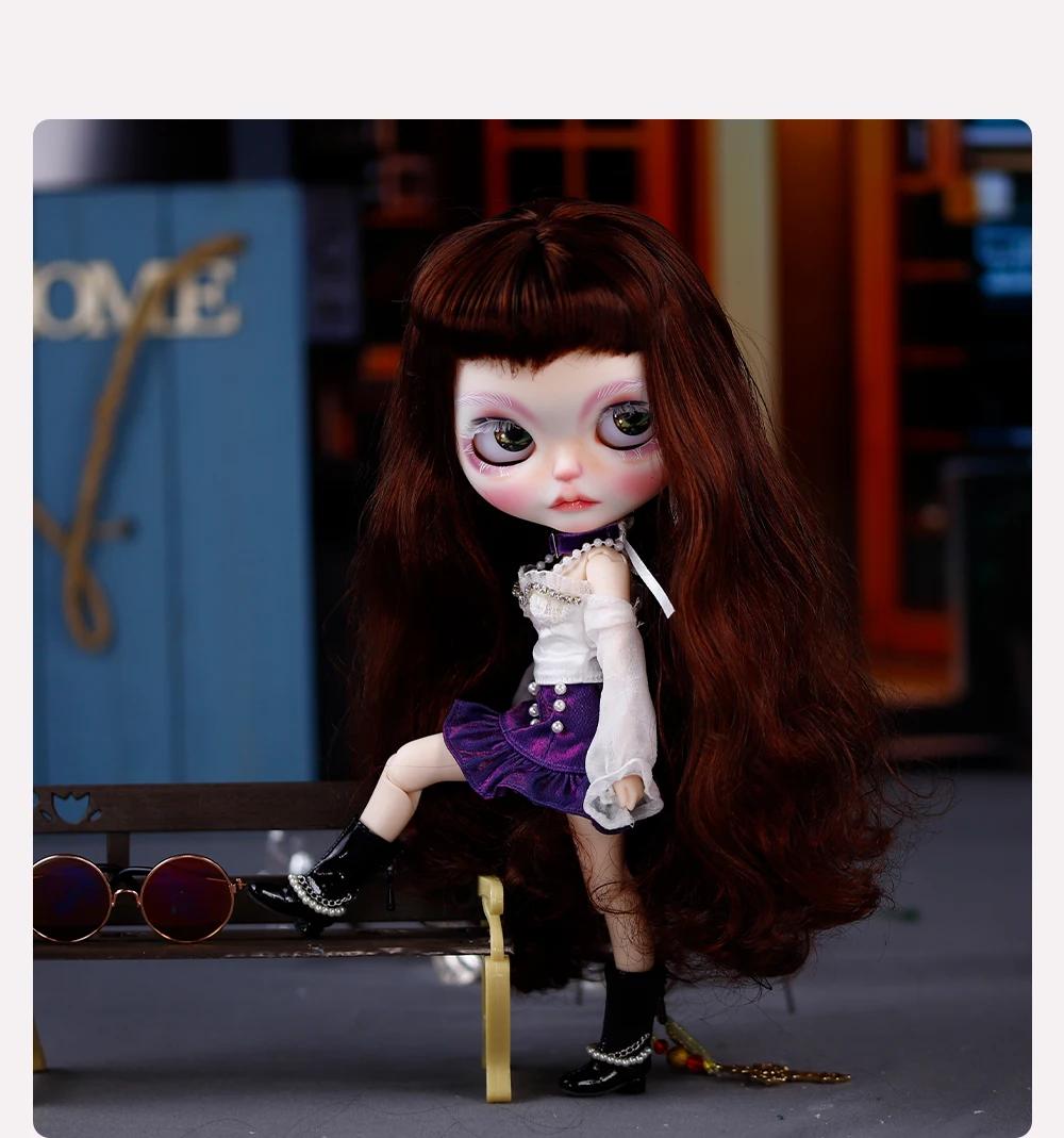 Esther - Premium Custom Neo Blythe Doll with Ginger Hair, White Skin & Matte Cute Face 5