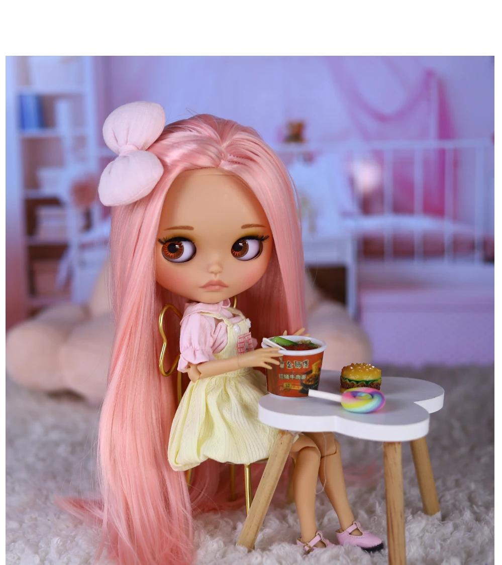 Neo Blythe Doll Pastel Overall Dress & Bow Outfit 1