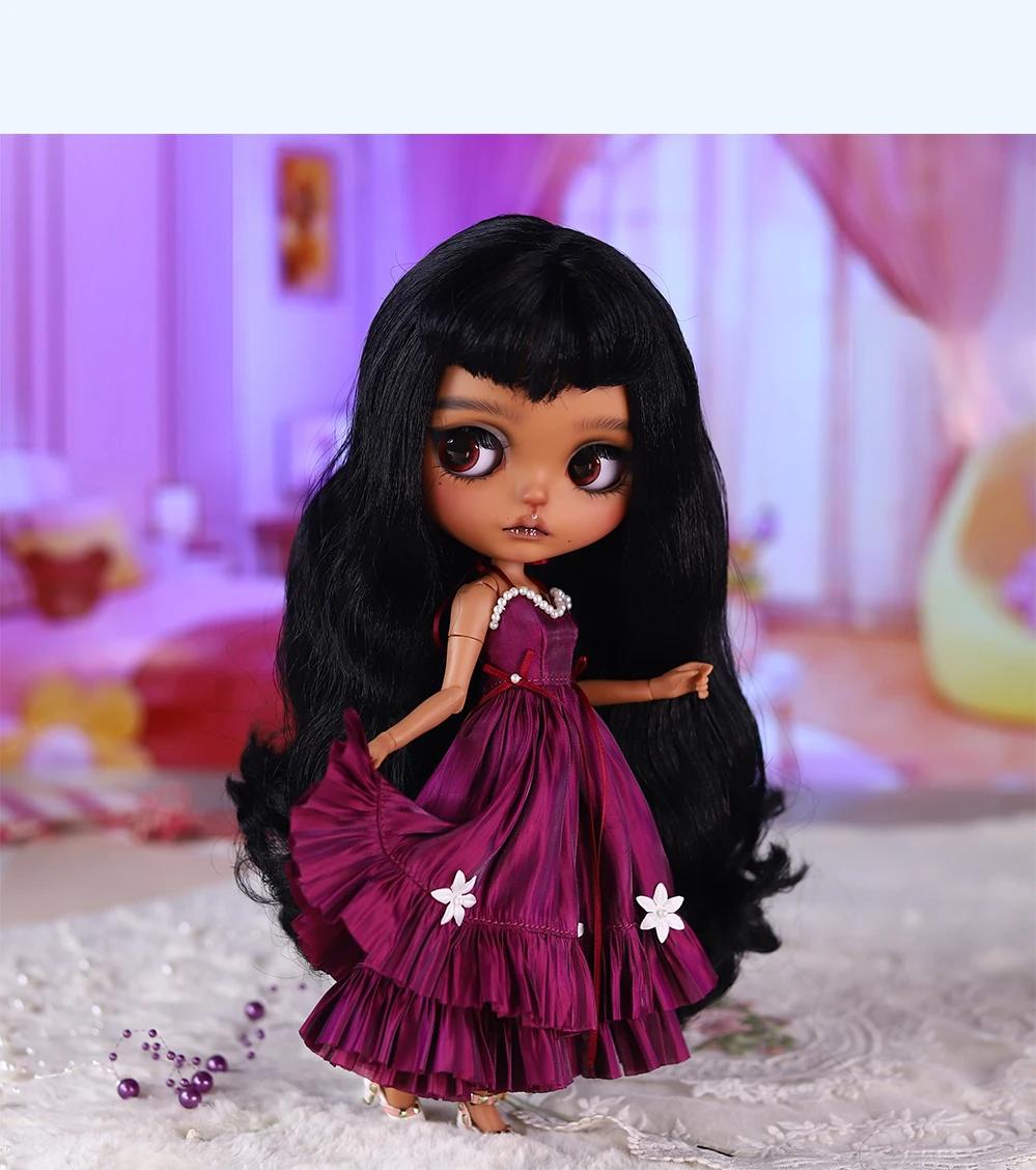 Destiny – Premium Custom Neo Blythe Doll with Black Hair, Dark Skin & Matte Cute Face 12 Destiny – Premium Custom Neo Blythe Doll with Black Hair, Dark Skin & Matte Cute Face 12
