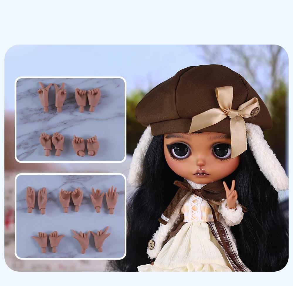 Destiny – Premium Custom Neo Blythe Doll with Black Hair, Dark Skin & Matte Cute Face 2 Destiny – Premium Custom Neo Blythe Doll with Black Hair, Dark Skin & Matte Cute Face 2