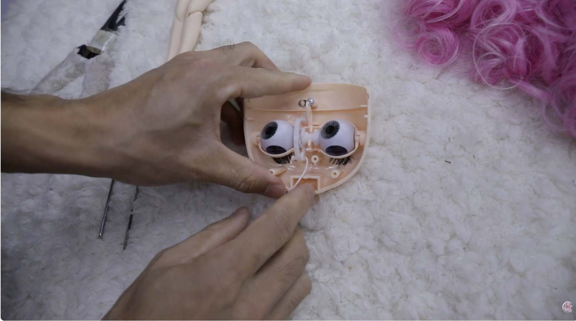 VIP CLUB ๐ 6 Blythe doll eye mechanism fitted with the finished eyechips