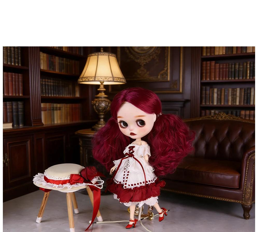 Lucia – Premium Custom Neo Blythe Doll with Purple Hair, White Skin & Matte Cute Face 14 Lucia – Premium Custom Neo Blythe Doll with Purple Hair, White Skin & Matte Cute Face 14