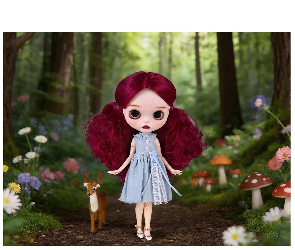 Lucia – Premium Custom Neo Blythe Doll with Purple Hair, White Skin & Matte Cute Face 5 Lucia – Premium Custom Neo Blythe Doll with Purple Hair, White Skin & Matte Cute Face 5