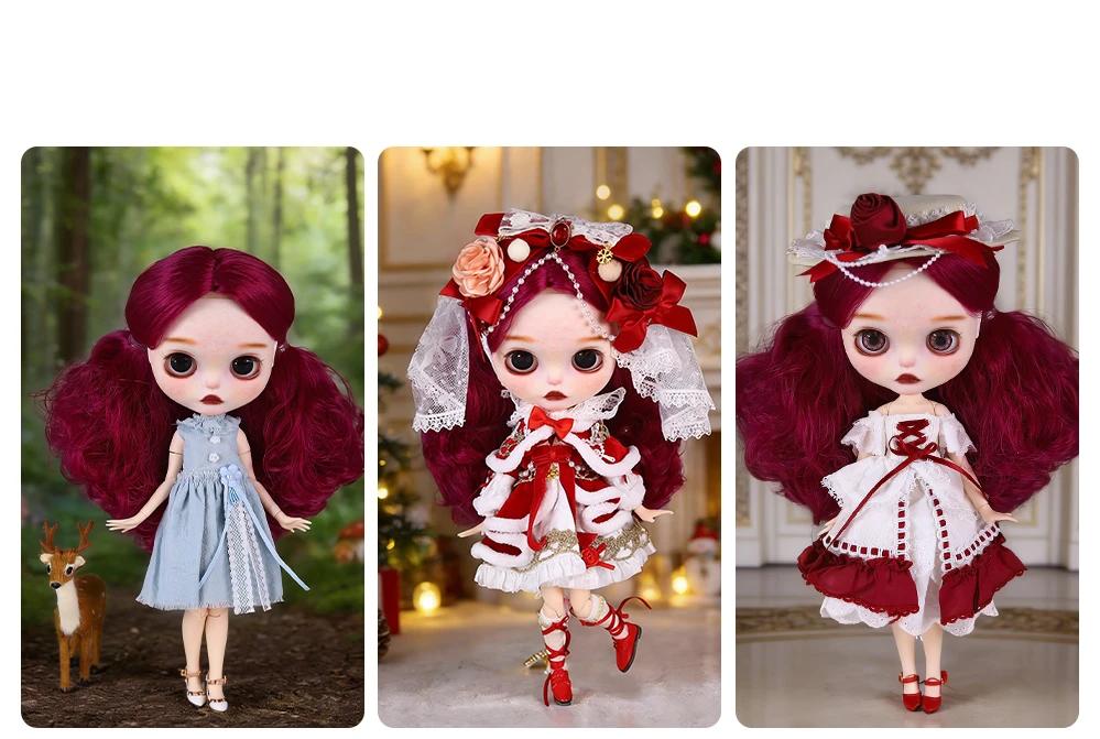 Lucia – Premium Custom Neo Blythe Doll with Purple Hair, White Skin & Matte Cute Face 4 Lucia – Premium Custom Neo Blythe Doll with Purple Hair, White Skin & Matte Cute Face 4