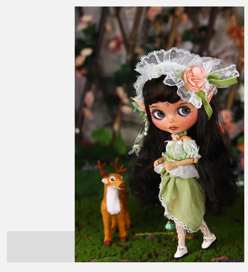 Kennedy – Premium Custom Neo Blythe Doll with Brown Hair, Tan Skin & Matte Cute Face 5 Kennedy – Premium Custom Neo Blythe Doll with Brown Hair, Tan Skin & Matte Cute Face 5