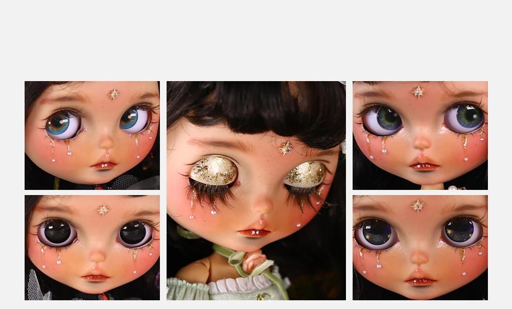 Kennedy – Premium Custom Neo Blythe Doll with Brown Hair, Tan Skin & Matte Cute Face 1 Kennedy – Premium Custom Neo Blythe Doll with Brown Hair, Tan Skin & Matte Cute Face 1