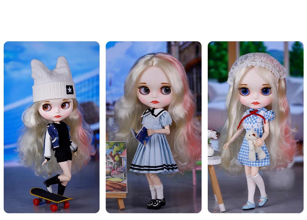 Natalie – Premium Custom Neo Blythe Doll with Multi-Color Hair, White Skin & Matte Cute Face 3 Natalie – Premium Custom Neo Blythe Doll with Multi-Color Hair, White Skin & Matte Cute Face 3