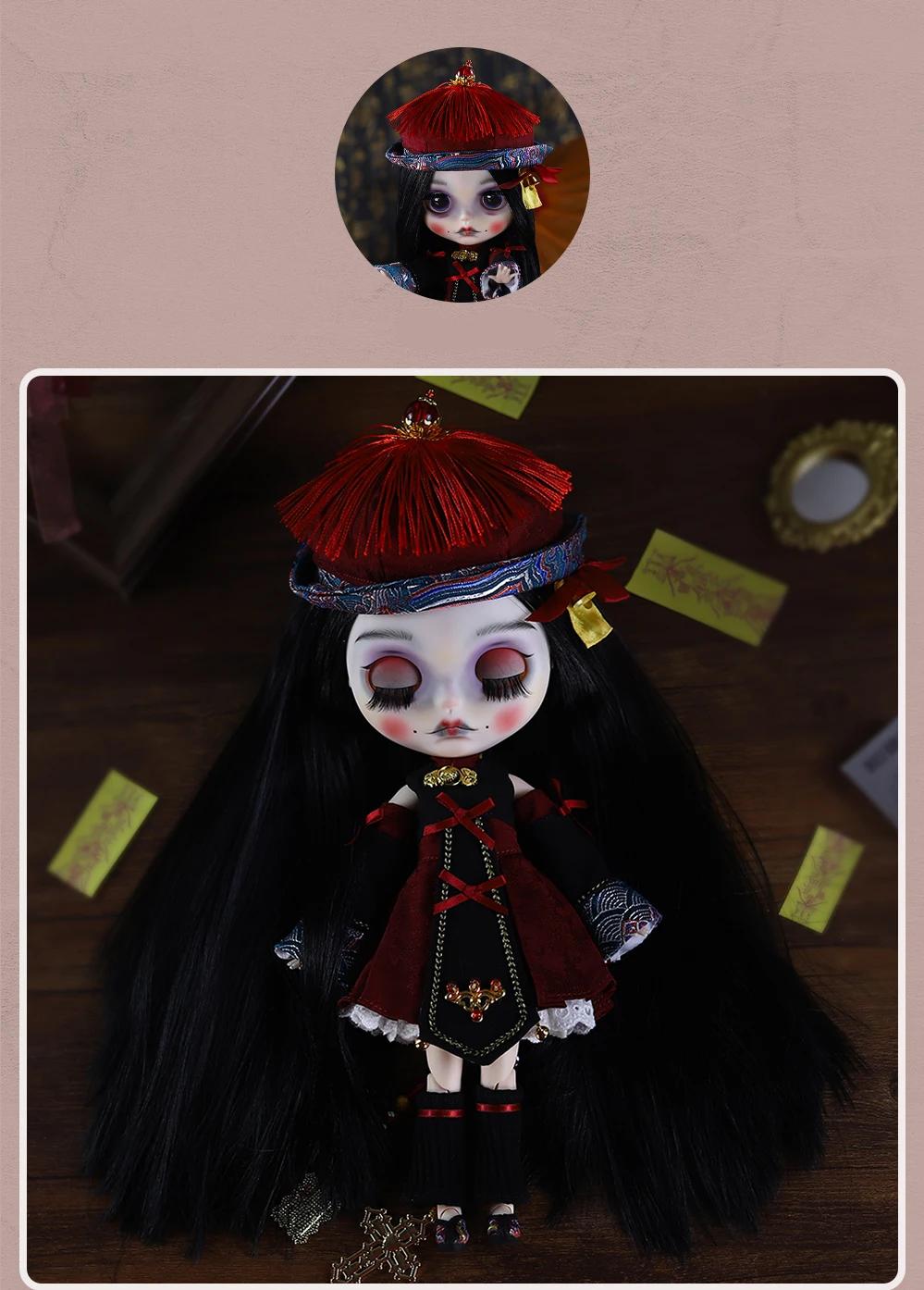 Neo Blythe Doll Traditional Jiangshi Vampire Halloween Outfit 1