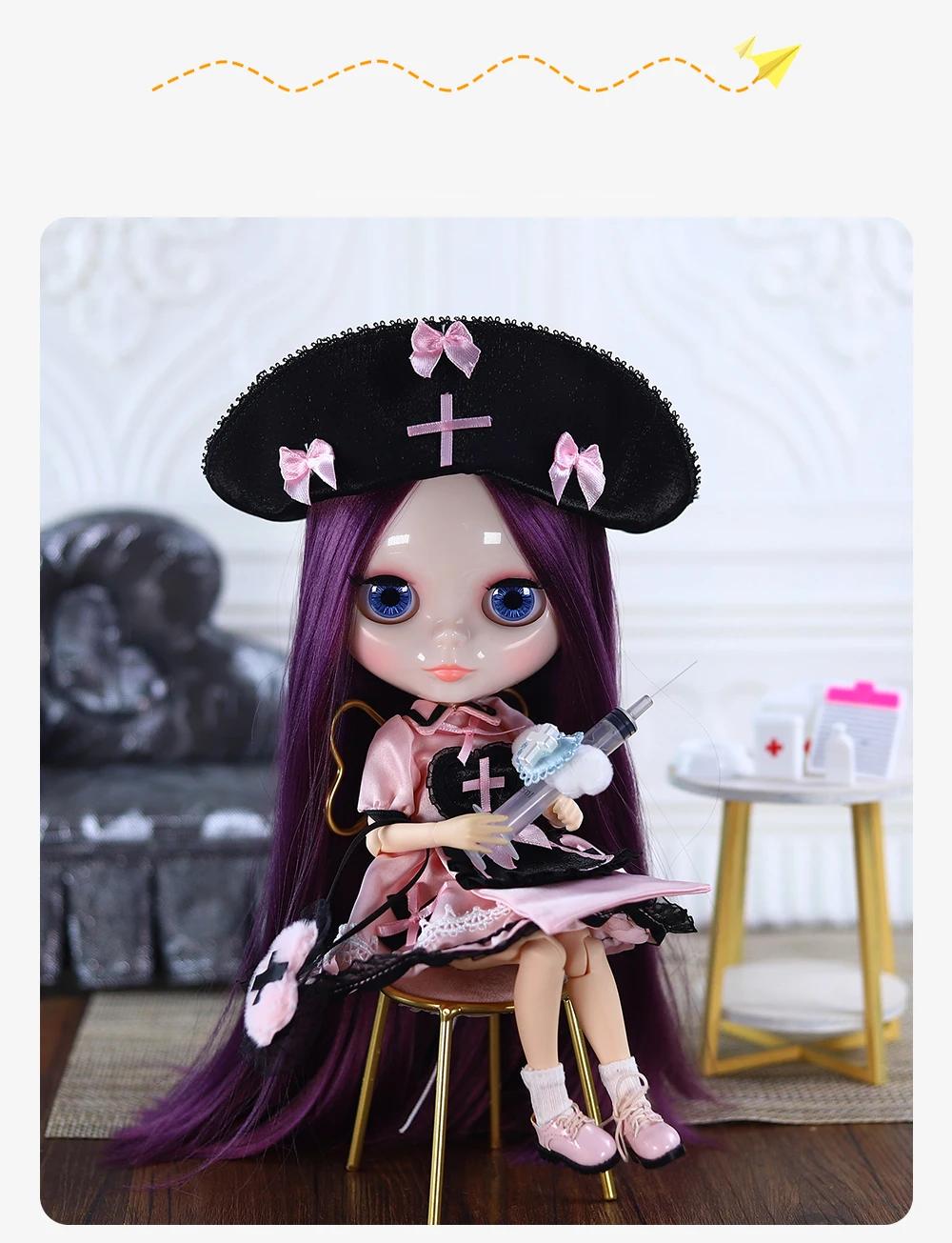 Neo Blythe Doll Gothic Lolita Nurse Outfit 1 Neo Blythe Doll Gothic Lolita Nurse Outfit 1