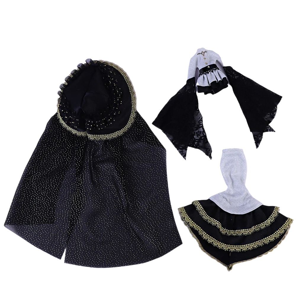 Neo Blythe Doll Elegant Gothic Witch & Cape Halloween Outfit