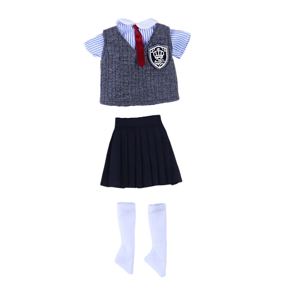 Neo Blythe Doll Preppy School Uniform Outfit