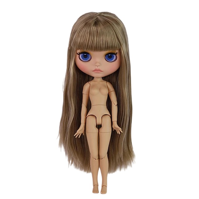 Neo Blythe Doll with Blonde Hair, Tan Skin, Matte Cute Face & Custom Jointed Body2