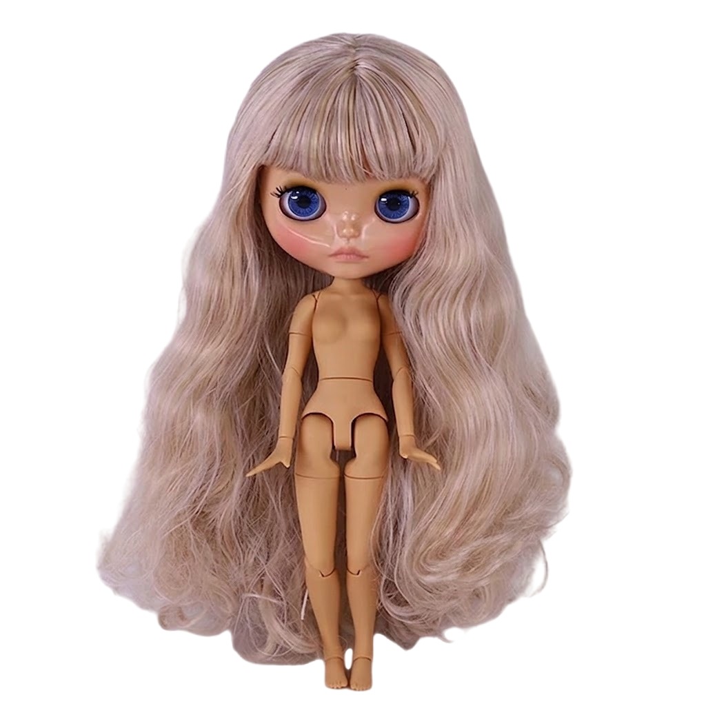 Neo Blythe Doll with Blonde Hair, Tan Skin, Shiny Cute Face & Custom Jointed Body21