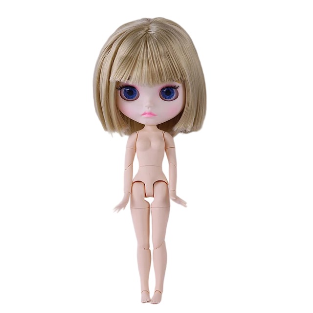 Neo Blythe Doll with Blonde Hair, White Skin, Matte Cute Face & Custom Jointed Body15