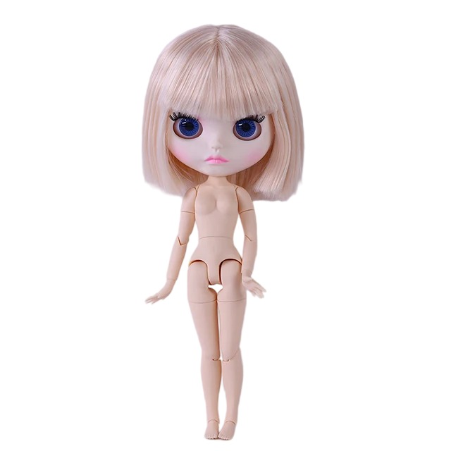 Neo Blythe Doll with Blonde Hair, White Skin, Matte Cute Face & Custom Jointed Body5