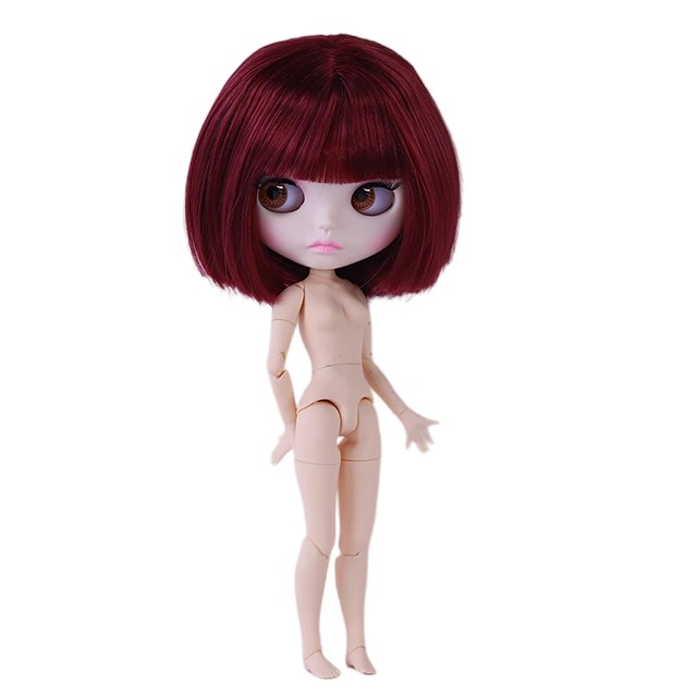 Neo Blythe Doll with Ginger Hair, White Skin, Matte Cute Face & Custom Jointed Body10