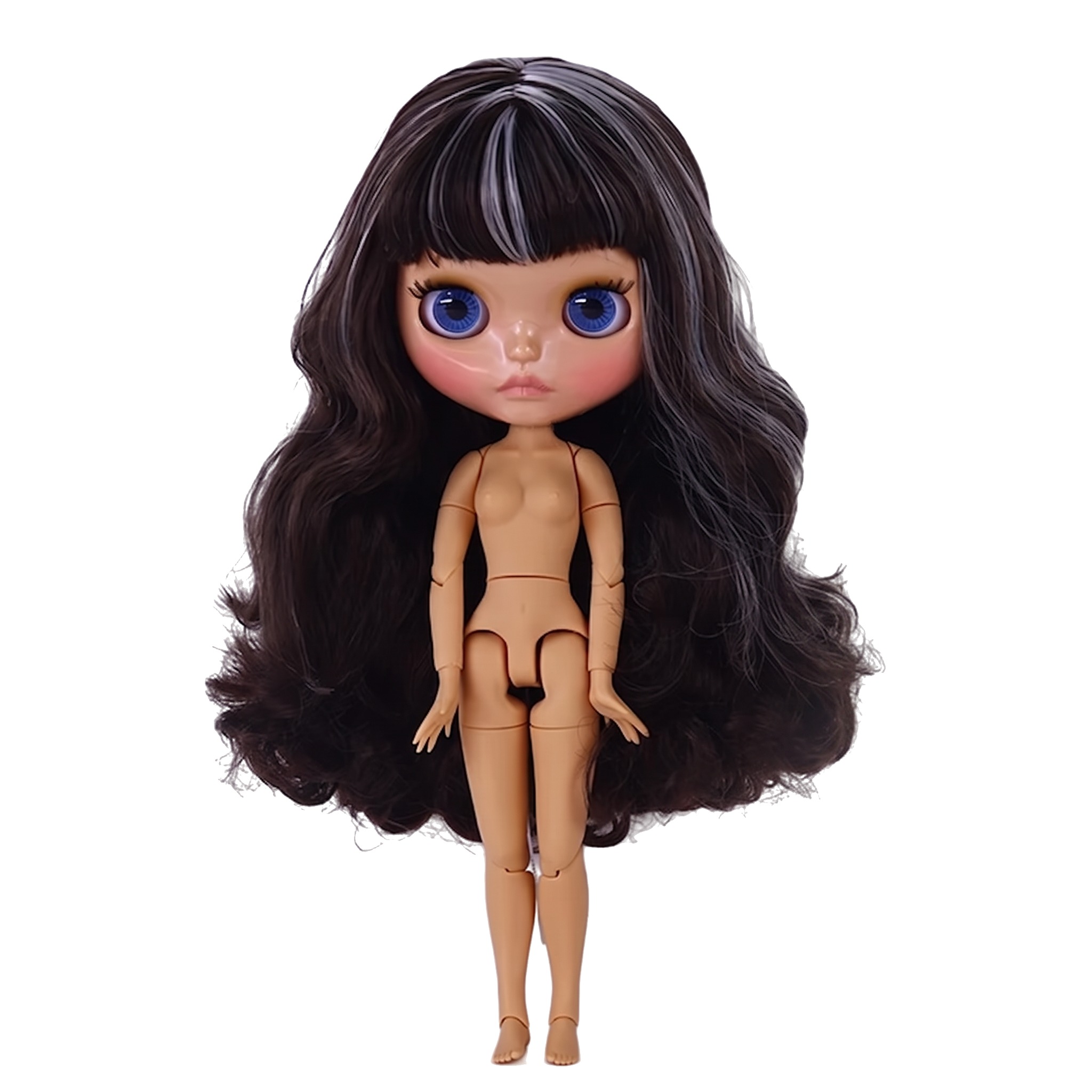 Neo Blythe Doll with Multi-Color Hair, Tan Skin, Shiny Cute Face & Custom Jointed Body13