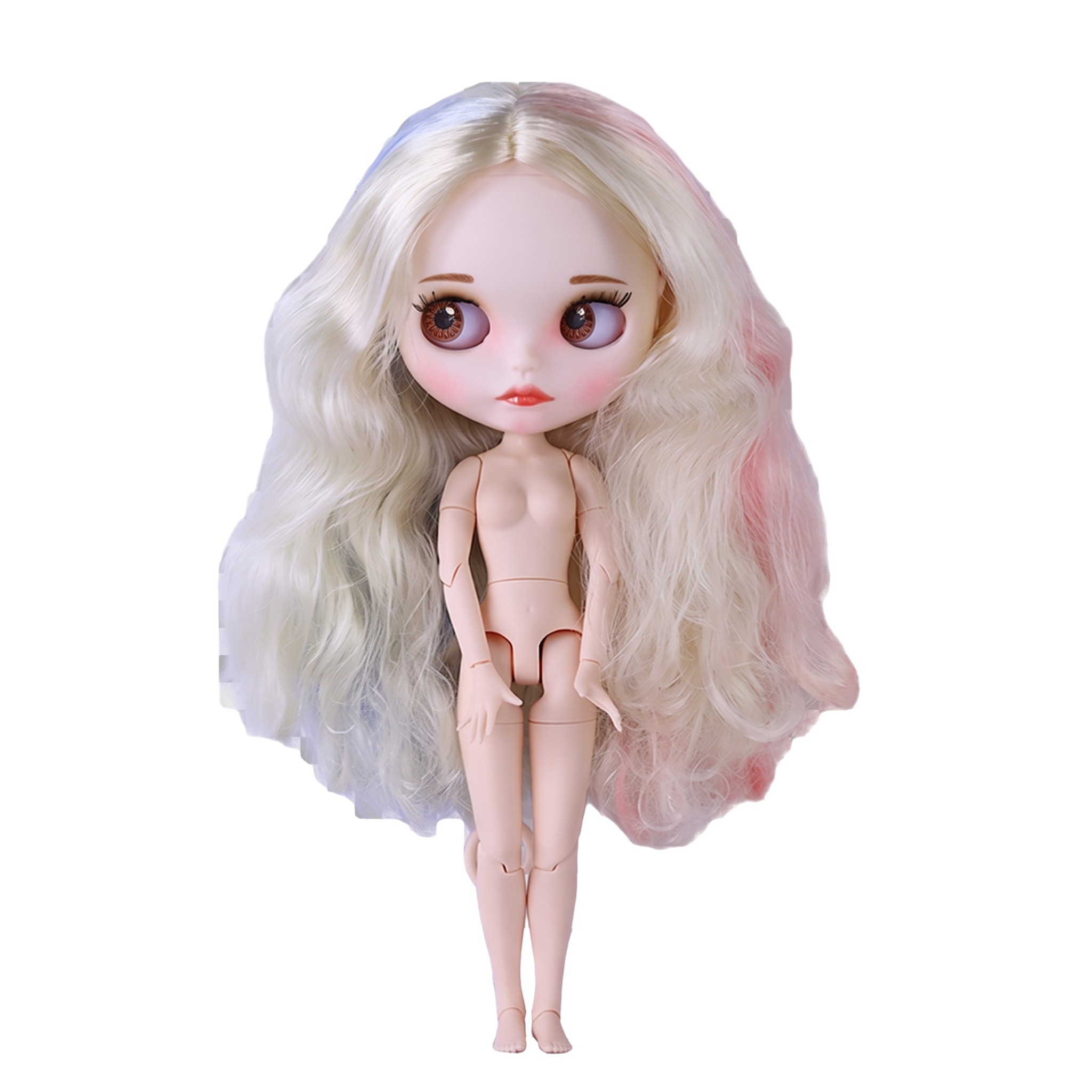Neo Blythe Doll with Multi-Color Hair, White Skin, Matte Cute Face & Custom Jointed Body5