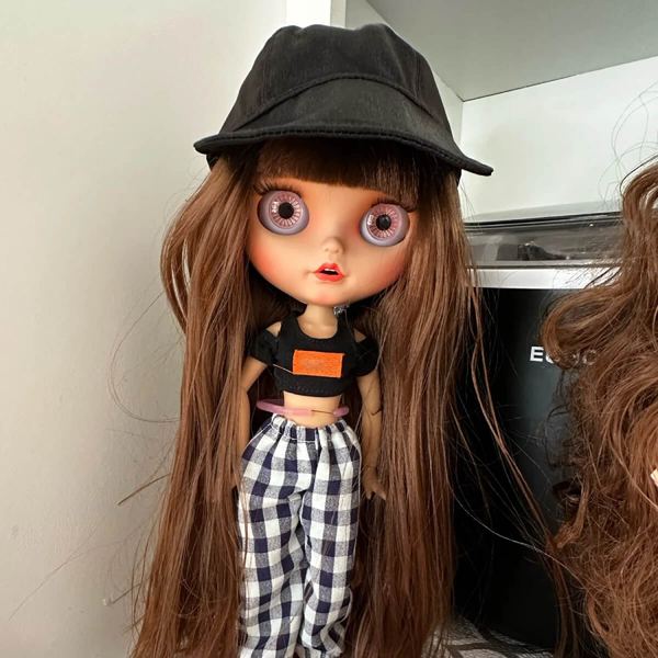 This Is Blythe customer photo from the United States: custom Blythe doll with eyes that open and close