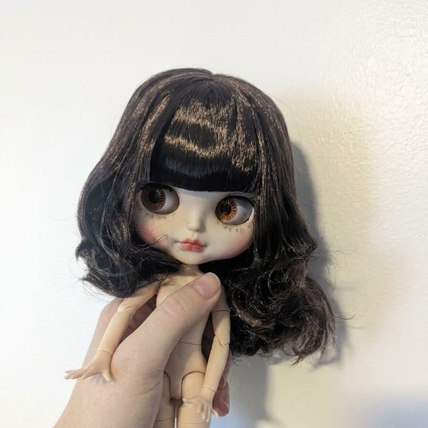 This Is Blythe customer photo from Canada: custom Blythe doll with the exact hair style ordered
