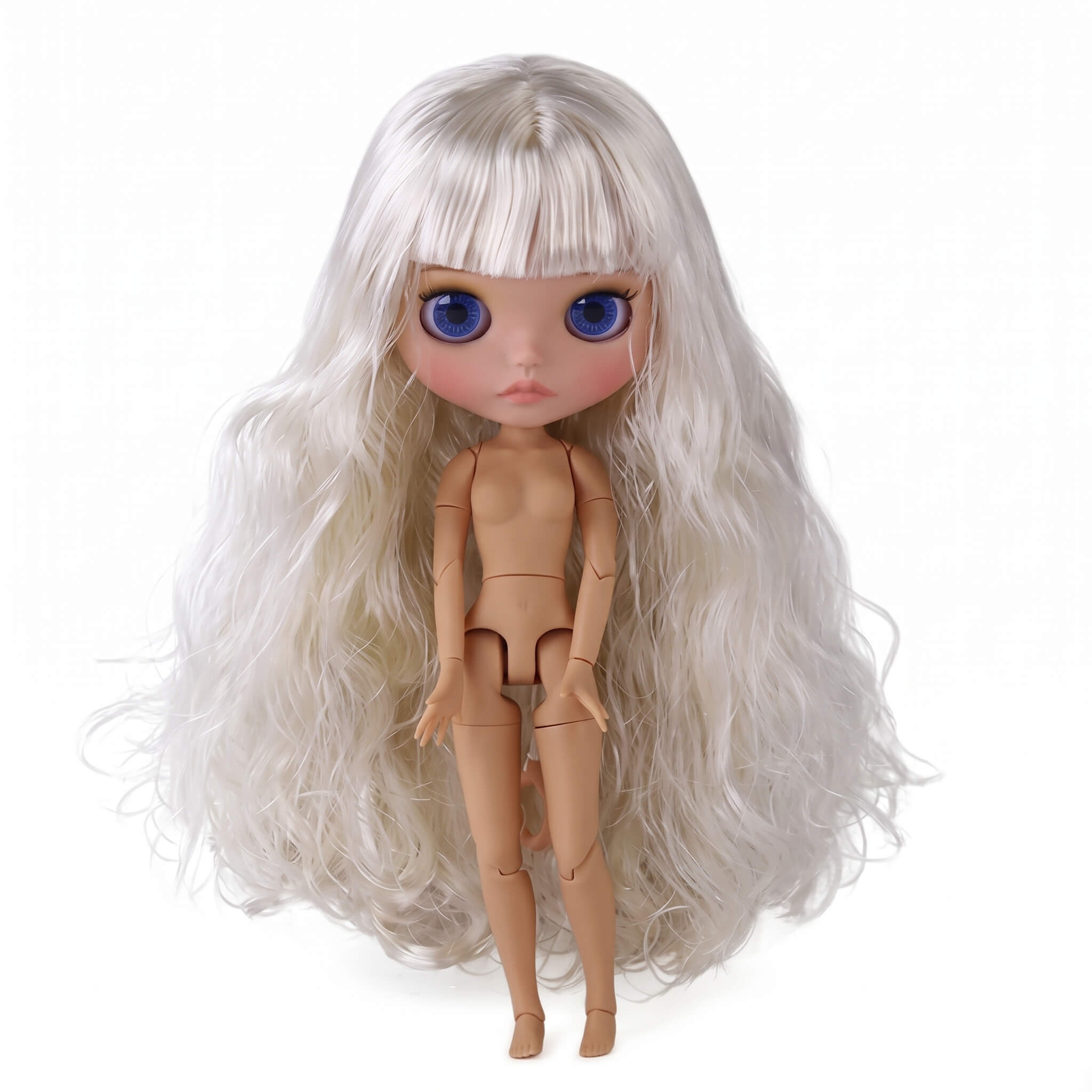Neo Blythe Doll with Blonde Hair, Tan Skin, Matte Cute Face & Custom Jointed Body4 Neo Blythe Doll with Blonde Hair, Tan Skin, Matte Cute Face & Custom Jointed Body 1