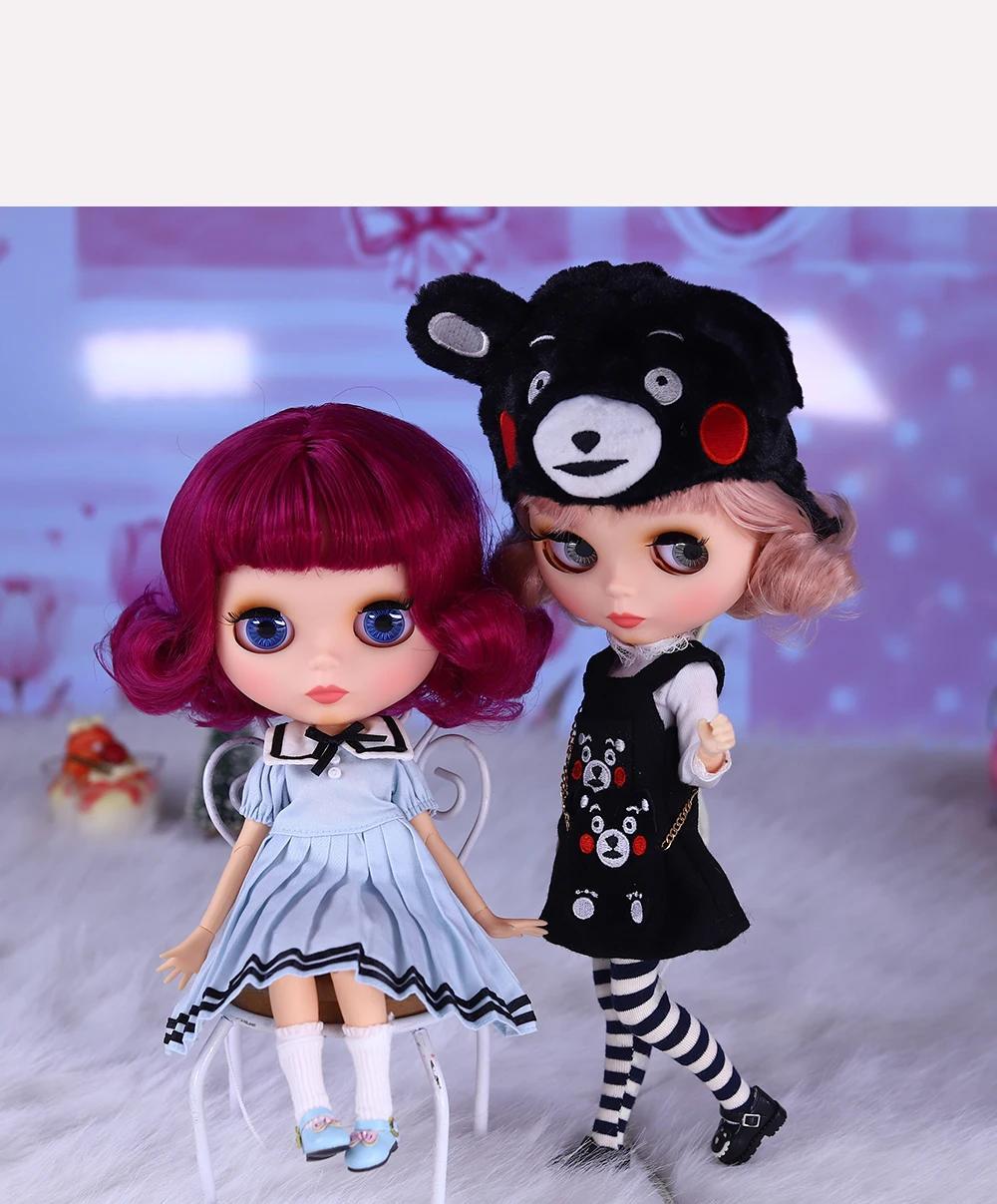 Delilah – Premium Custom Neo Blythe Doll with Pink Hair, Natural Skin & Matte Cute Face 1 Delilah – Premium Custom Neo Blythe Doll with Pink Hair, Natural Skin & Matte Cute Face 1