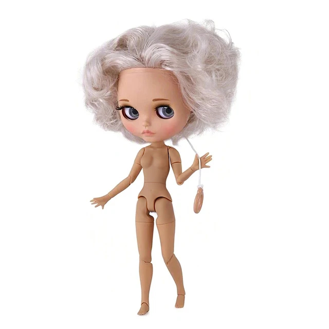 Neo Blythe Doll with Blonde Hair, Tan Skin, Matte Cute Face & Custom Jointed Body7 Neo Blythe Doll with Blonde Hair, Tan Skin, Matte Cute Face & Custom Jointed Body 1