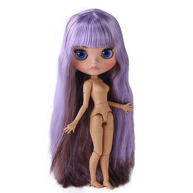 Neo Blythe Doll with Multi-Color Hair, Tan Skin, Matte Cute Face & Custom Jointed Body2 Neo Blythe Doll with Multi-Color Hair, Tan Skin, Matte Cute Face & Custom Jointed Body 1