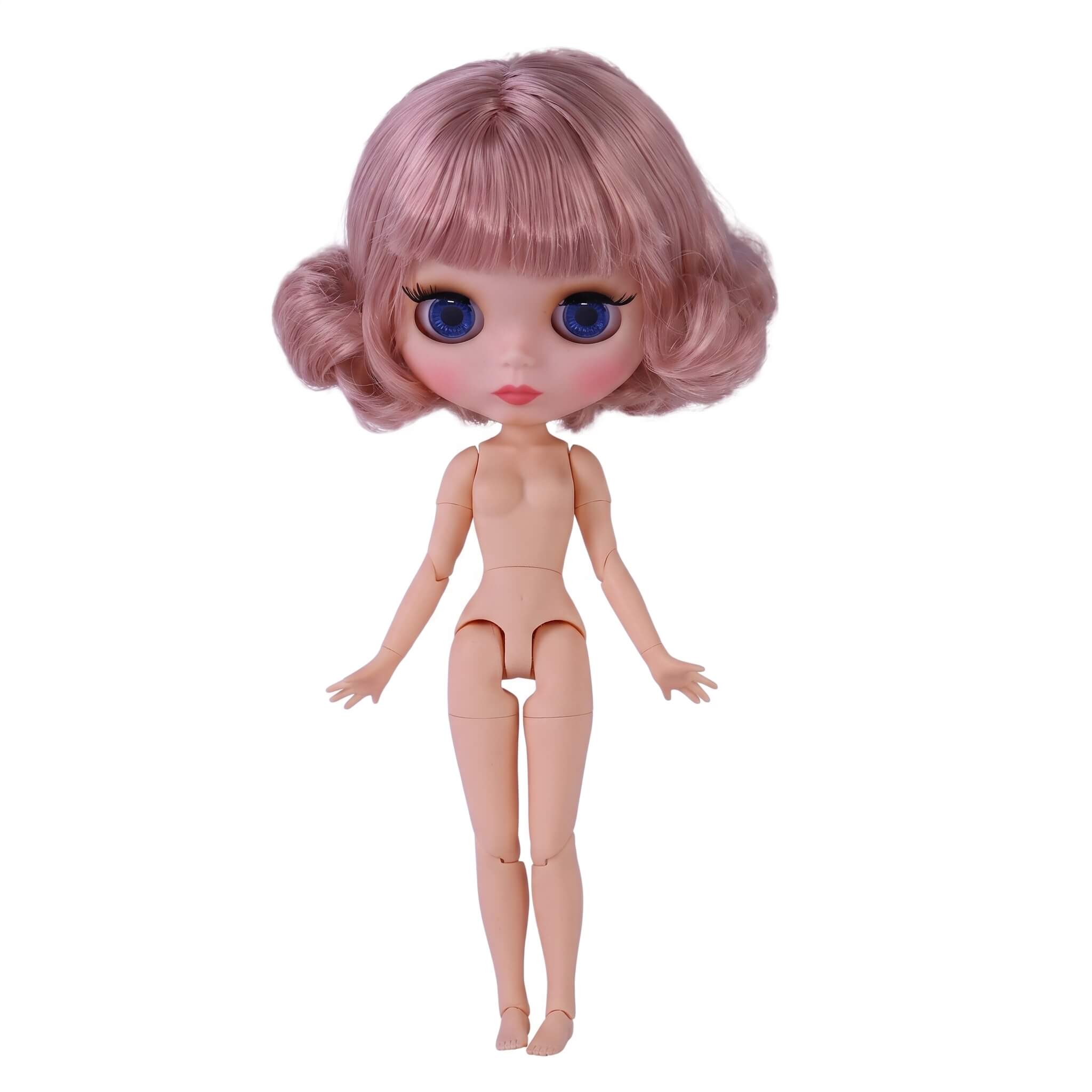 Neo Blythe Doll with Pink Hair, Natural Skin, Matte Cute Face & Custom Jointed Body2